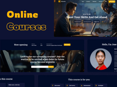 Landing Page For Online Cours